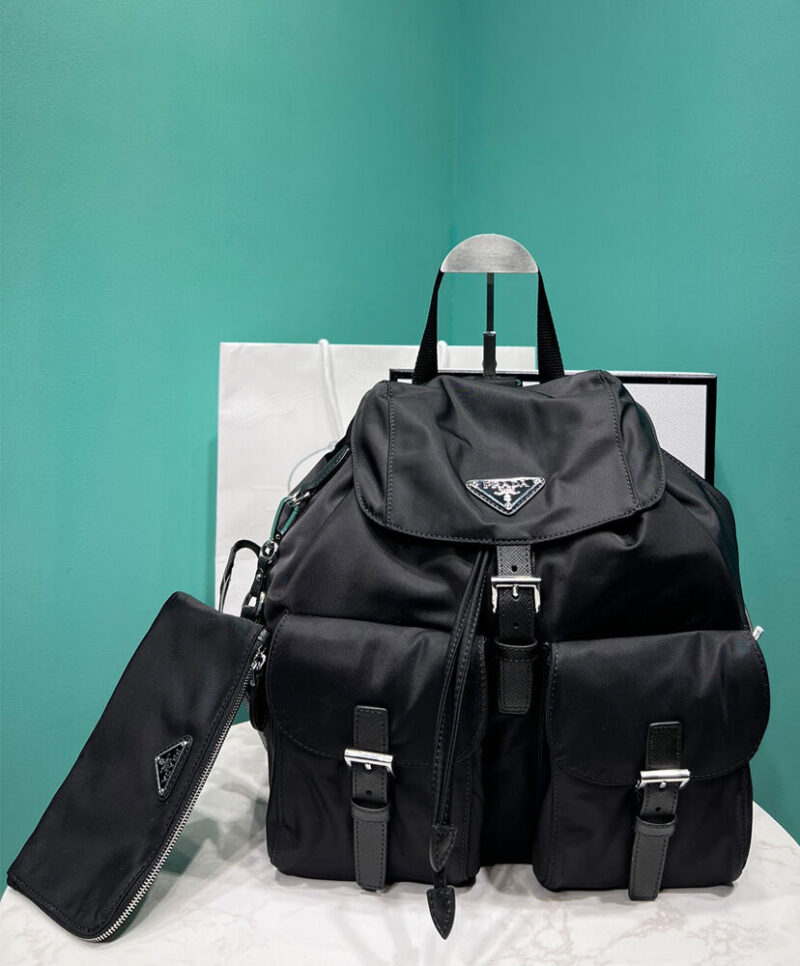 Prada Re-Nylon Medium Backpack 1BZ811 Black